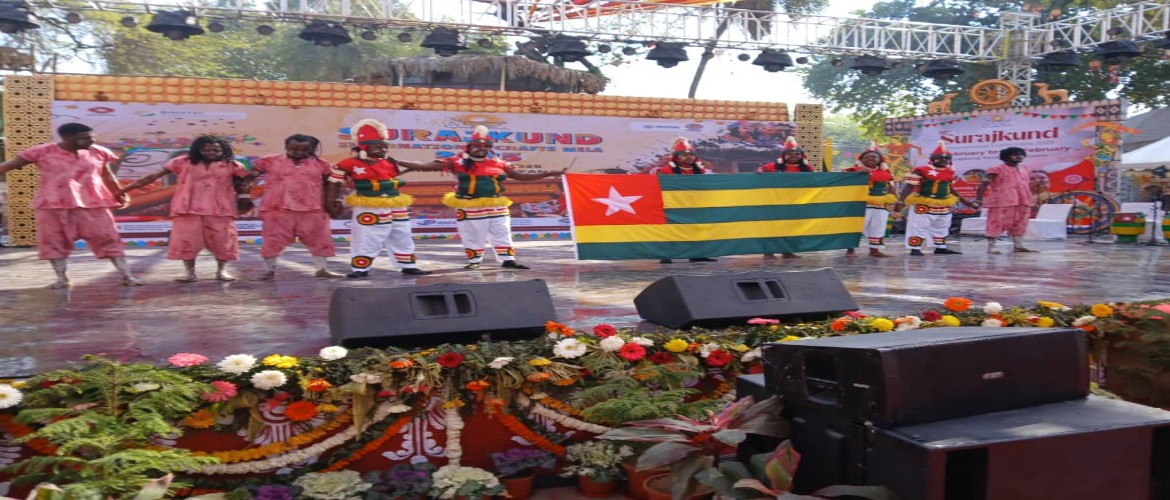  Togolese Cultural and Artistic Group “Zogbeadji” participated in the 38th Surajkund International Crafts Mela in February 2025