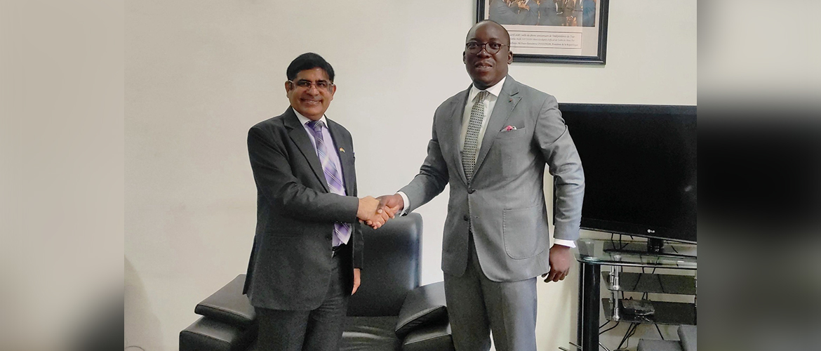  Ambassador Sanjiv Tandon called on Minister of Higher Education and Research of Togo, H.E. Mr. Kanka-Malik NATCHABA and reviewed ongoing cooperation and ways to further strengthen the educational and skill development linkages