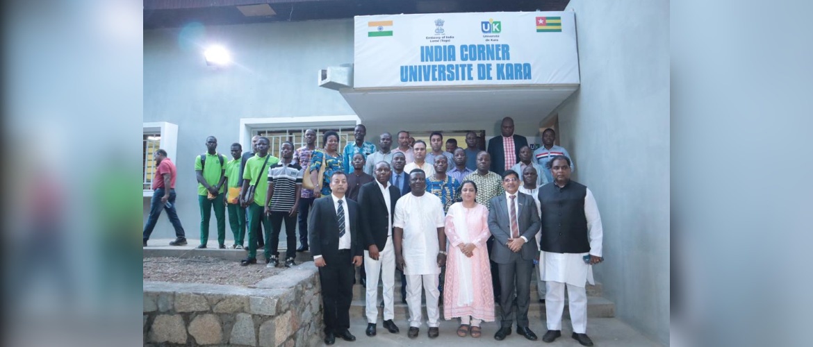  Embassy launched “India Corner” at Kara University to promote cultural and education
linkages, in October 2023