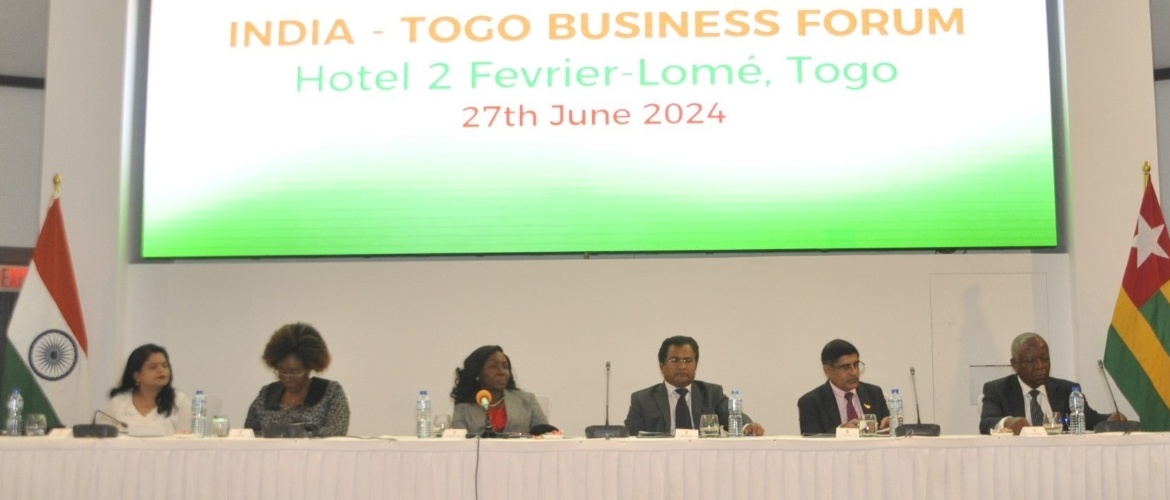  On 27 June 2024, Embassy of India in Lomé in coordination with Marketing Assistance
and Research Support (MARS) from India, Ministry of Investment Promotion of Togo,
organized India-Togo Business Forum.
